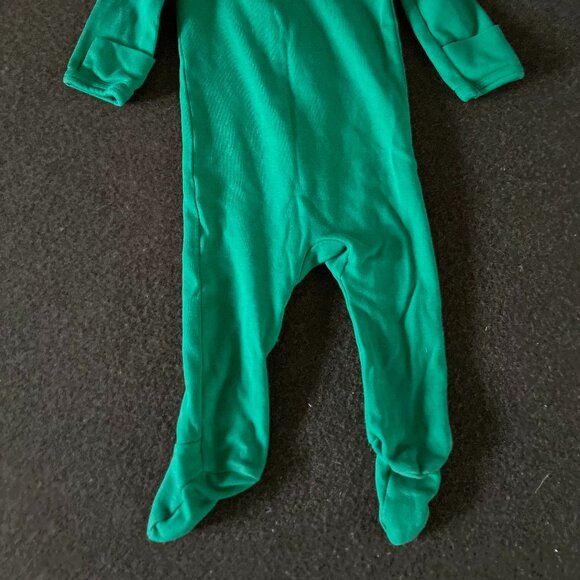 Primary Baby Organic Zip Footie- Grass - Picture 2 of 2